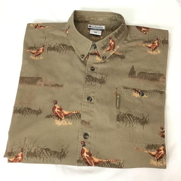 Columbia Lodge Button Down Long Sleeve Shirt Good PreOwned Condition Sz XL - Picture 1 of 9